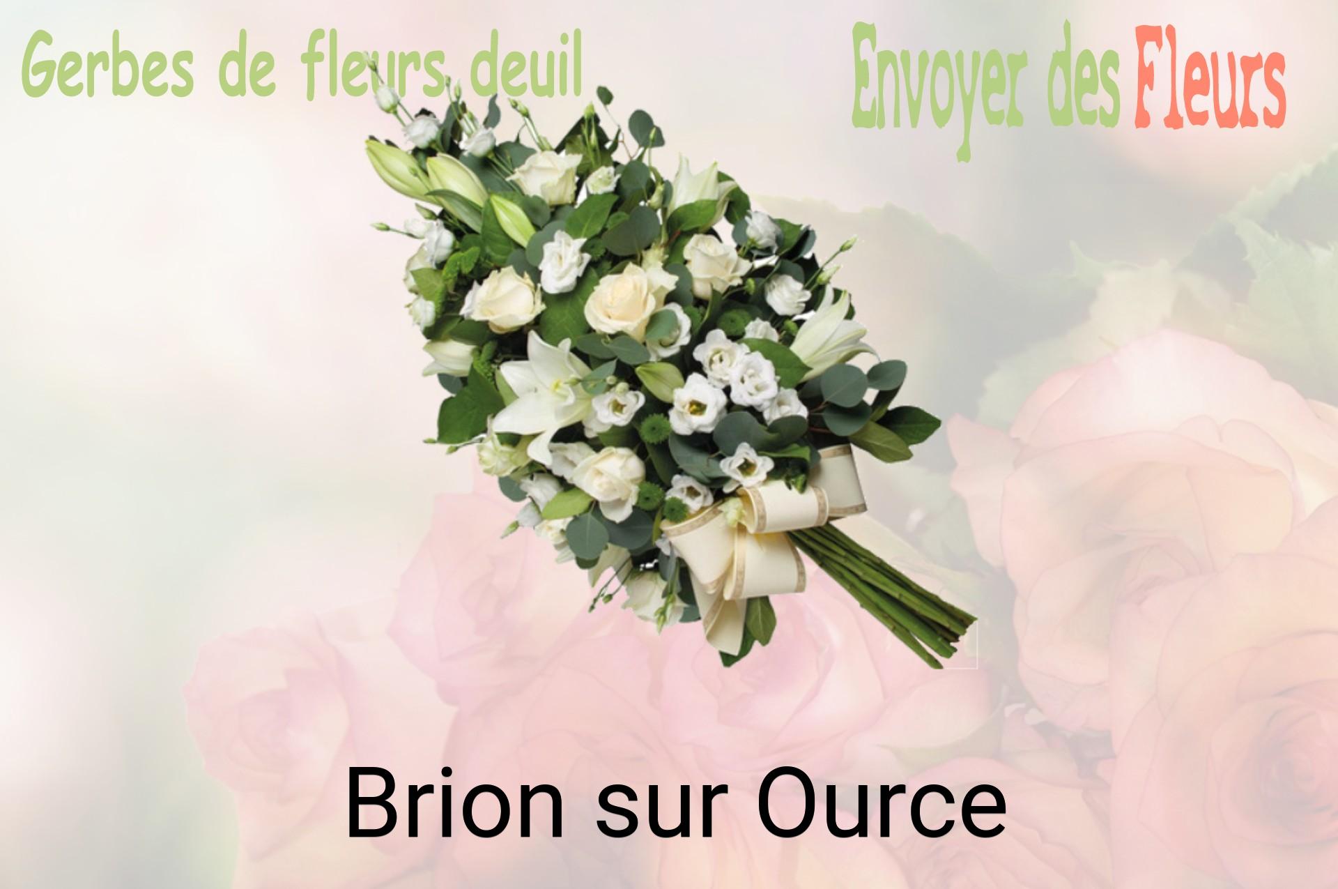 Gerbe de fleurs de deuil livrée à Brion-sur-Ource